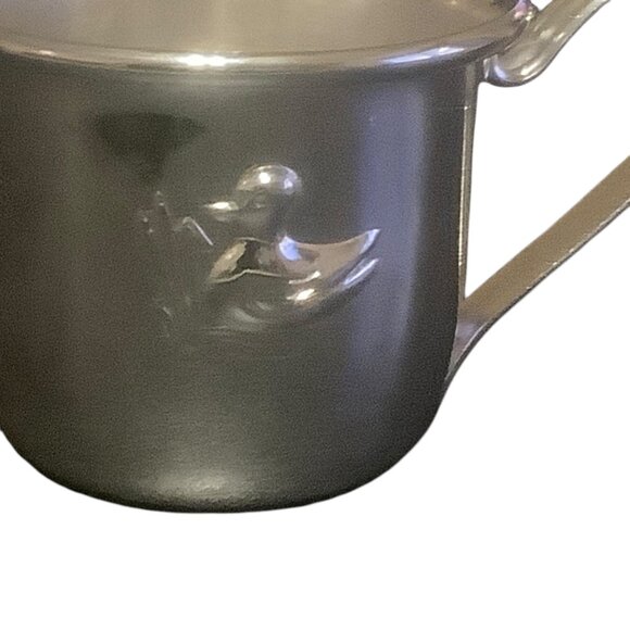 Vtg Silver Plated Baby Cup Mug With Duck Design 2.5” - Picture 3 of 6